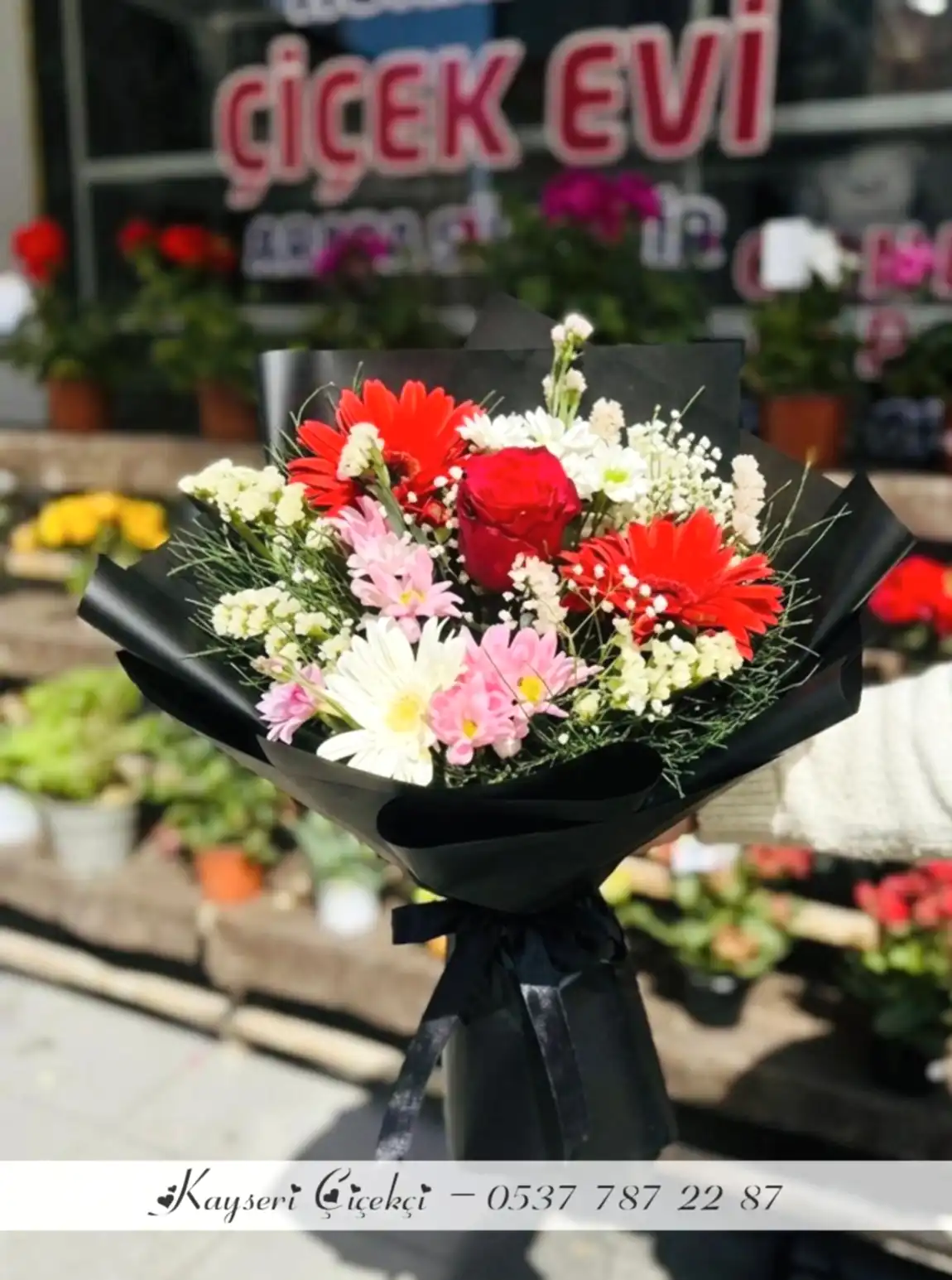 Tek Gül Karışık Buket
