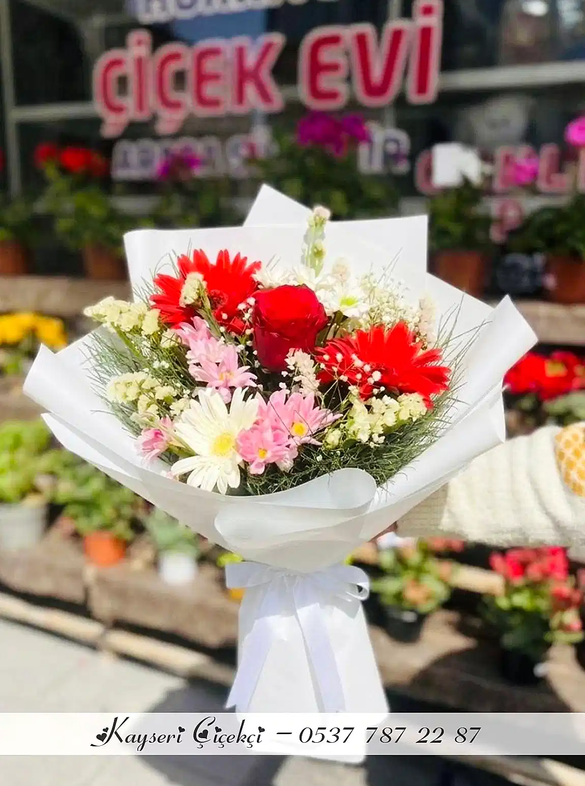 Tek Gül Karışık Buket